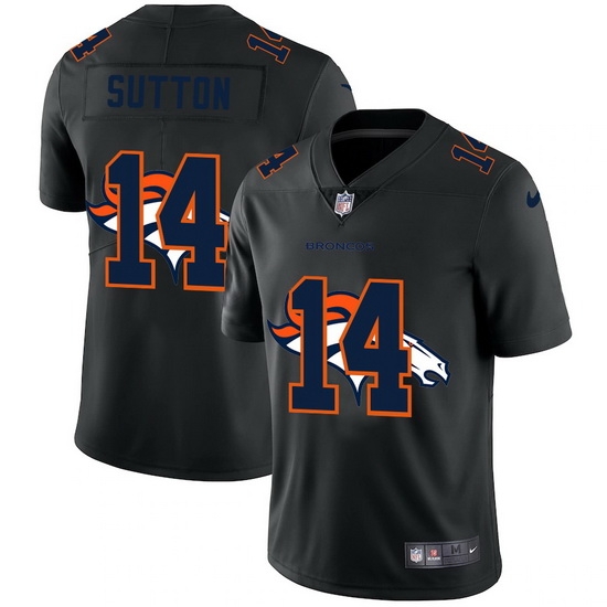 Denver Broncos 14 Courtland Sutton Men Nike Team Logo Dual Overlap Limited NFL Jersey Black Denver Broncos 14 Courtland Sutton Men Nike Team Logo Dual Overlap Limited NFL Jersey Black