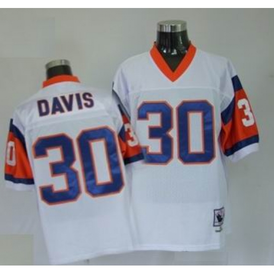 Denver Broncos 30 Terrell Davis Premier Throwback White Denver Broncos 30 Terrell Davis Premier Throwback White