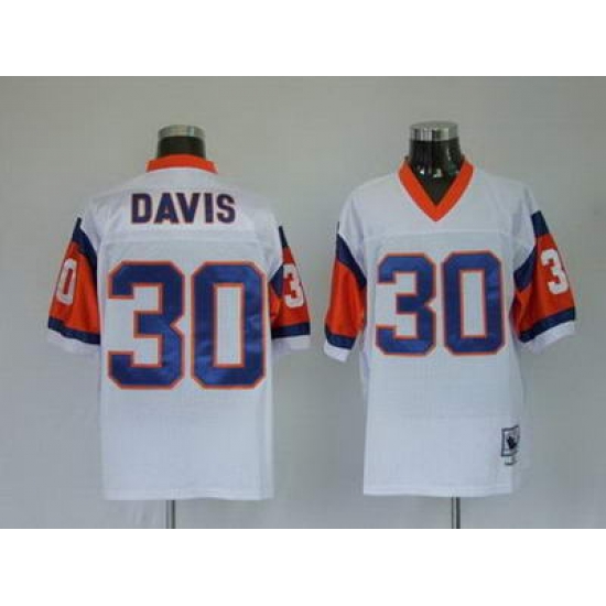 Denver Broncos 30 Terrell Davis Premier white Throwback Jerseys Denver Broncos 30 Terrell Davis Premier white Throwback Jerseys