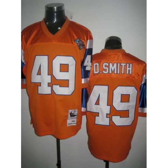 Denver Broncos 49 D.Smith Orange Jersey Throwback Denver Broncos 49 D.Smith Orange Jersey Throwback