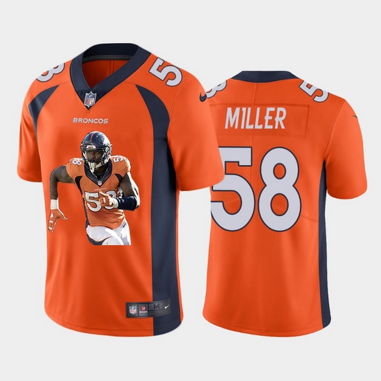 Denver Broncos 58 Von Miller Men Nike Player Signature Moves Vapor Limited NFL Jersey Orange Denver Broncos 58 Von Miller Men Nike Player Signature Moves Vapor Limited NFL Jersey Orange