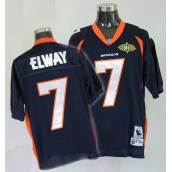 Denver Broncos 7 John Elway Throwback blue Denver Broncos 7 John Elway Throwback blue