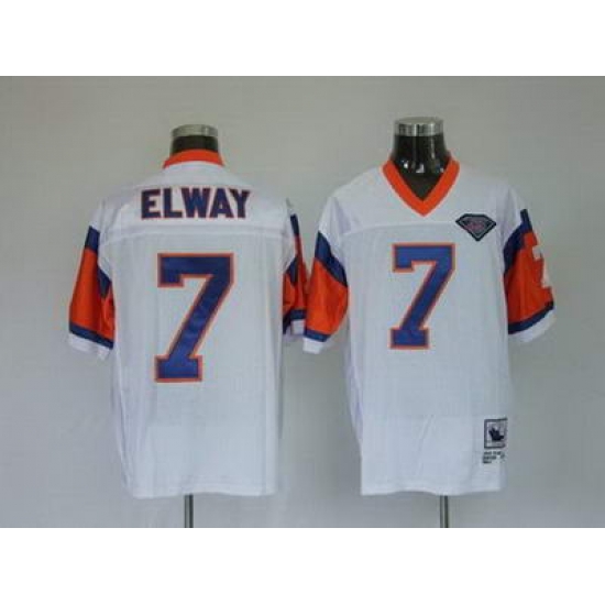 Denver Broncos 7 John Elway White Throwback Jerseys Denver Broncos 7 John Elway White Throwback Jerseys