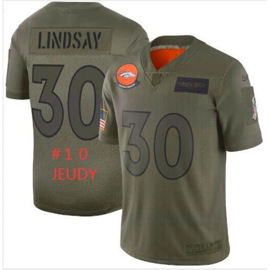 Men Broncos 10 Jerry Jeudy Salute To Service NFL Stitched Jersey Men Broncos 10 Jerry Jeudy Salute To Service NFL Stitched Jersey