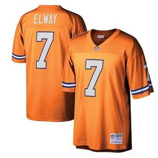 Men Broncos 7 Elway Throwback Orange jersey Men Broncos 7 Elway Throwback Orange jersey