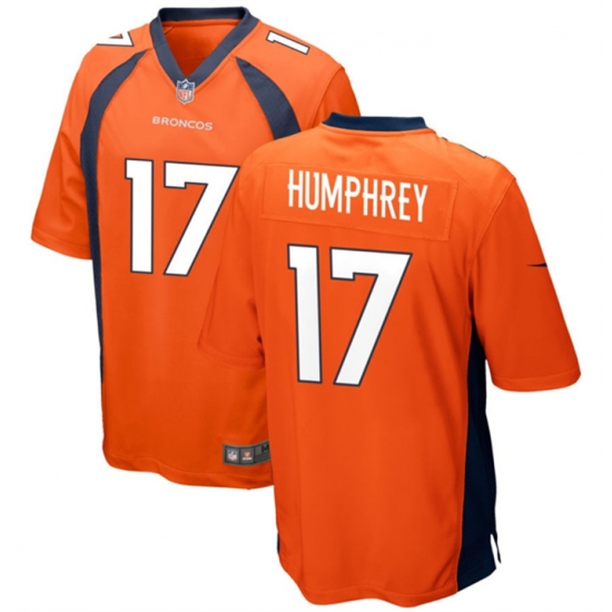 Men Denver Broncos 17 Lil 27Jordan Humphrey Orange Stitched Game Football Jersey Men Denver Broncos 17 Lil 27Jordan Humphrey Orange Stitched Game Football Jersey