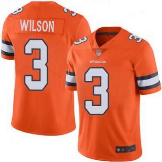 Men Denver Broncos 3 Russell Wilson Orange Stitched jersey Men Denver Broncos 3 Russell Wilson Orange Stitched jersey