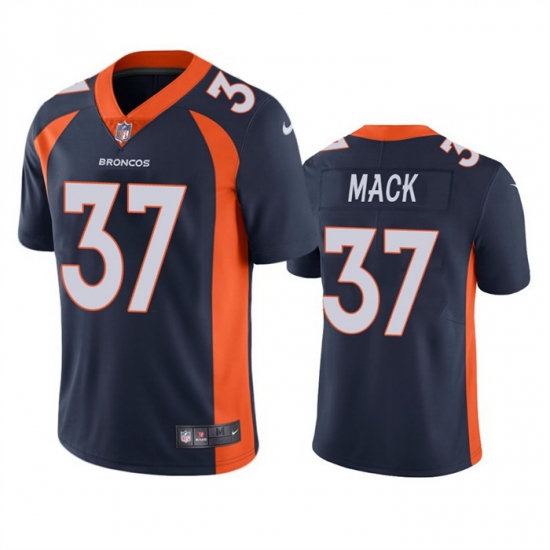 Men Denver Broncos 37 Marlon Mack Navy Vapor Untouchable Stitched Jersey Men Denver Broncos 37 Marlon Mack Navy Vapor Untouchable Stitched Jersey