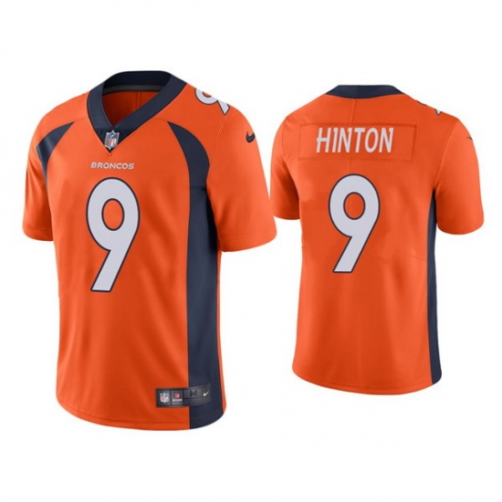 Men Denver Broncos 9 Kendall Hinton Orange Vapor Untouchable Limited Stitched Jersey Men Denver Broncos 9 Kendall Hinton Orange Vapor Untouchable Limited Stitched Jersey