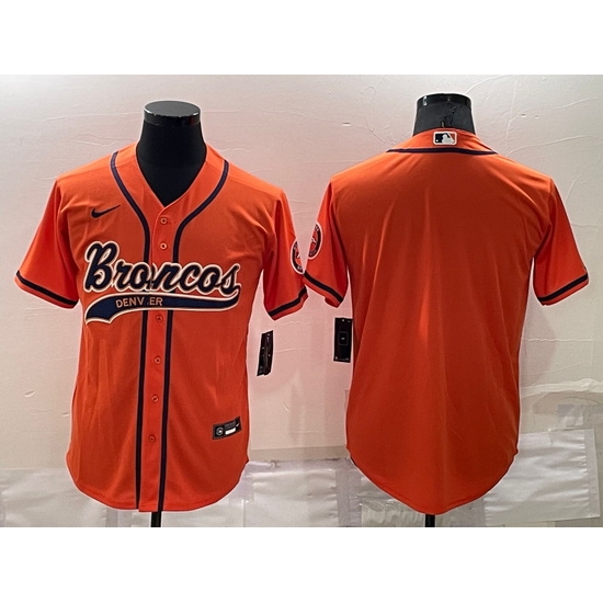 Men Denver Broncos Blank Orange Stitched Jersey Men Denver Broncos Blank Orange Stitched Jersey