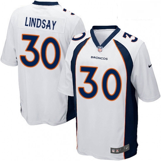Men Nike Denver Broncos 30 Phillip Lindsay Game White NFL Jersey Men Nike Denver Broncos 30 Phillip Lindsay Game White NFL Jersey