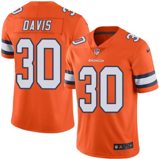 Men Nike Denver Broncos 30 Terrell Davis Limited Orange Rush Vapor Untouchable NFL Jersey Men Nike Denver Broncos 30 Terrell Davis Limited Orange Rush Vapor Untouchable NFL Jersey