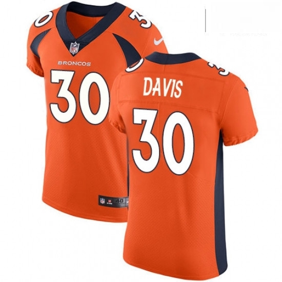 Men Nike Denver Broncos 30 Terrell Davis Orange Team Color Vapor Untouchable Elite Player NFL Jersey Men Nike Denver Broncos 30 Terrell Davis Orange Team Color Vapor Untouchable Elite Player NFL Jersey