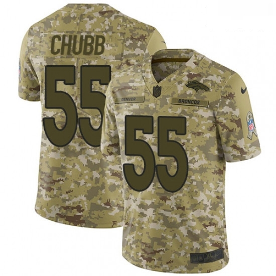 Men Nike Denver Broncos 55 Bradley Chubb Limited Camo 2018 Salute to Service NFL Jersey Men Nike Denver Broncos 55 Bradley Chubb Limited Camo 2018 Salute to Service NFL Jersey