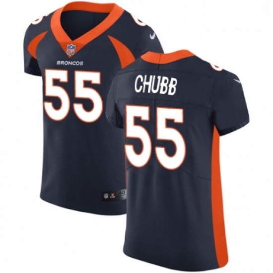 Men Nike Denver Broncos 55 Bradley Chubb Navy Blue Alternate Vapor Untouchable Elite Player NFL Jersey Men Nike Denver Broncos 55 Bradley Chubb Navy Blue Alternate Vapor Untouchable Elite Player NFL Jersey