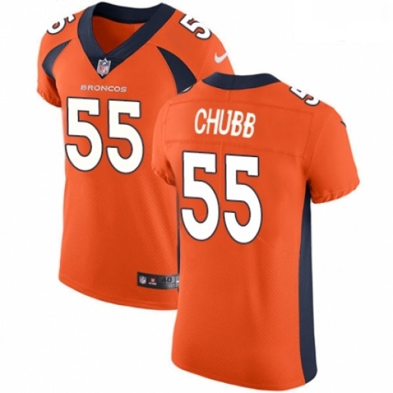 Men Nike Denver Broncos 55 Bradley Chubb Orange Team Color Vapor Untouchable Elite Player NFL Jersey Men Nike Denver Broncos 55 Bradley Chubb Orange Team Color Vapor Untouchable Elite Player NFL Jersey