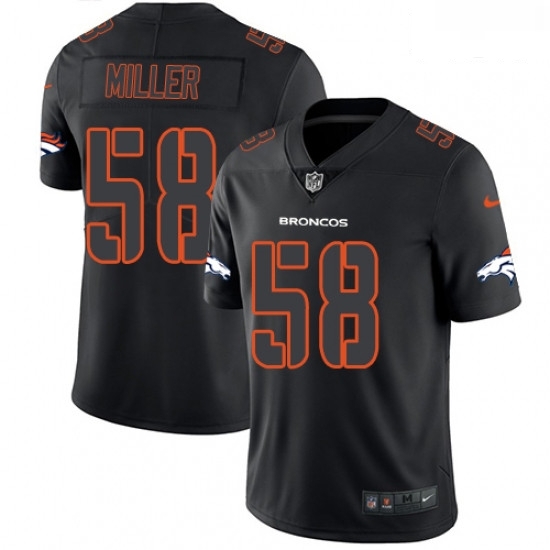 Men Nike Denver Broncos 58 Von Miller Limited Black Rush Impact NFL Jersey Men Nike Denver Broncos 58 Von Miller Limited Black Rush Impact NFL Jersey