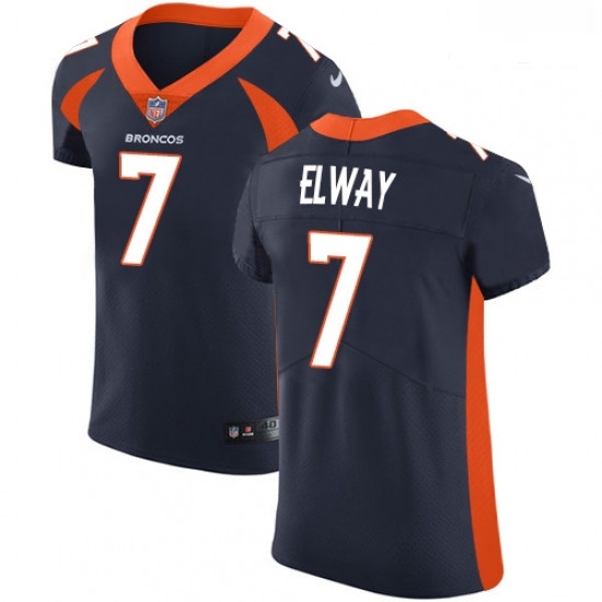 Men Nike Denver Broncos 7 John Elway Navy Blue Alternate Vapor Untouchable Elite Player NFL Jersey Men Nike Denver Broncos 7 John Elway Navy Blue Alternate Vapor Untouchable Elite Player NFL Jersey