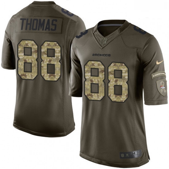 Men Nike Denver Broncos 88 Demaryius Thomas Elite Green Salute to Service NFL Jersey Men Nike Denver Broncos 88 Demaryius Thomas Elite Green Salute to Service NFL Jersey