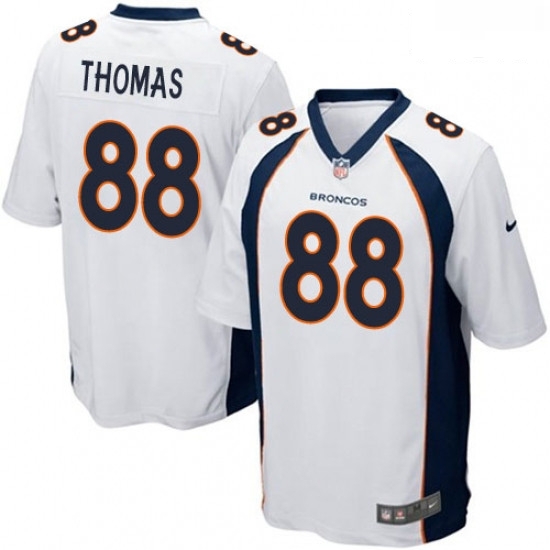 Men Nike Denver Broncos 88 Demaryius Thomas Game White NFL Jersey Men Nike Denver Broncos 88 Demaryius Thomas Game White NFL Jersey