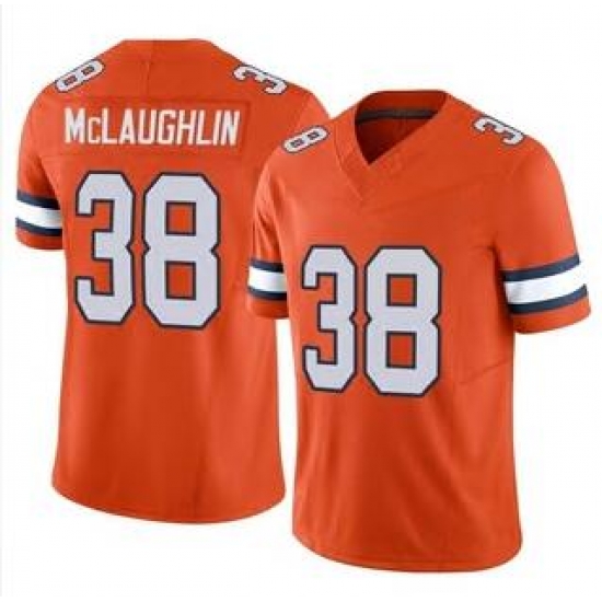 Men Nike Denver Broncos Jaleel McLaughlin #38 Orange Rush Vapor Limited Stitched Jersey Men Nike Denver Broncos Jaleel McLaughlin #38 Orange Rush Vapor Limited Stitched Jersey