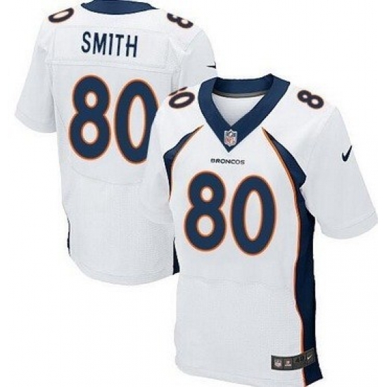 Men Nike Denver Broncos Rod Smith 80 White Vapor Limited Jersey Men Nike Denver Broncos Rod Smith 80 White Vapor Limited Jersey