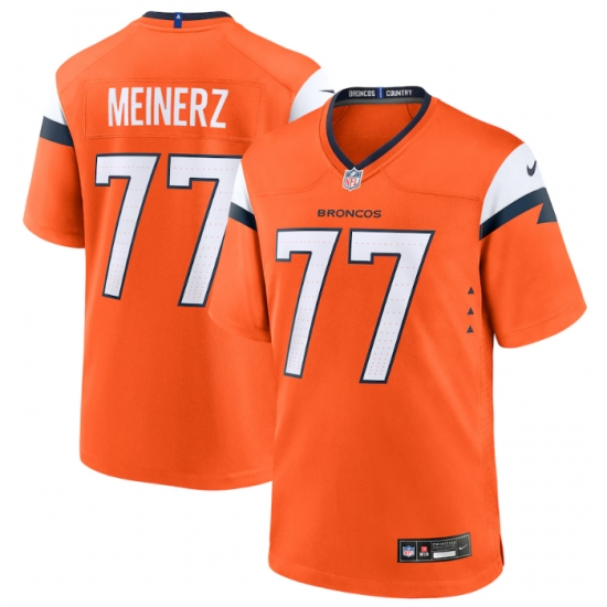 Men Nike Quinn Meinerz #77 Orange Denver Broncos Team Game Jersey Men Nike Quinn Meinerz #77 Orange Denver Broncos Team Game Jersey