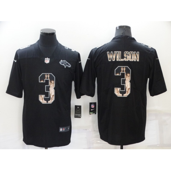 Men's Denver Broncos #3 Russell Wilson 2019 Black Statue Of Liberty Stitched NFL Nike Limited Jersey Men's Denver Broncos #3 Russell Wilson 2019 Black Statue Of Liberty Stitched NFL Nike Limited Jersey