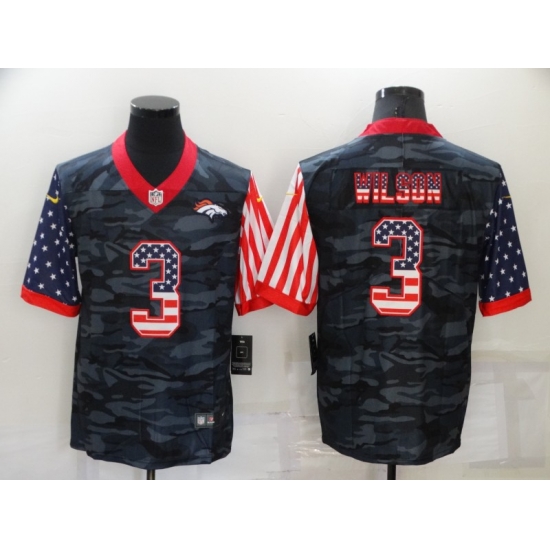 Men's Denver Broncos #3 Russell Wilson USA Camo 2020 Salute To Service Stitched NFL Nike Limited Jersey Men's Denver Broncos #3 Russell Wilson USA Camo 2020 Salute To Service Stitched NFL Nike Limited Jersey