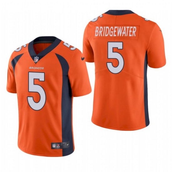 Men's Denver Broncos Teddy Bridgewater Orange Jersey Men's Denver Broncos Teddy Bridgewater Orange Jersey