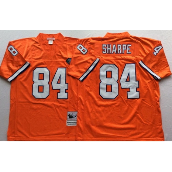 Mitchell And Ness Broncos #84 Shannon Sharpe Orange Throwback Throwback Stitched NFL Jersey Mitchell And Ness Broncos #84 Shannon Sharpe Orange Throwback Throwback Stitched NFL Jersey