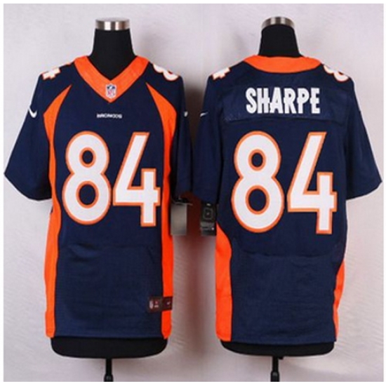 NEW Denver Broncos #84 Shannon Sharpe Navy Blue Alternate Men Stitched NFL Elite jersey NEW Denver Broncos #84 Shannon Sharpe Navy Blue Alternate Men Stitched NFL Elite jersey