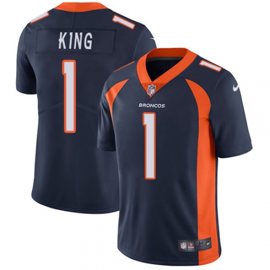 Nike Broncos #1 Marquette King Navy Blue Alternate Mens Stitched NFL Vapor Untouchable Limited Jersey Nike Broncos #1 Marquette King Navy Blue Alternate Mens Stitched NFL Vapor Untouchable Limited Jersey