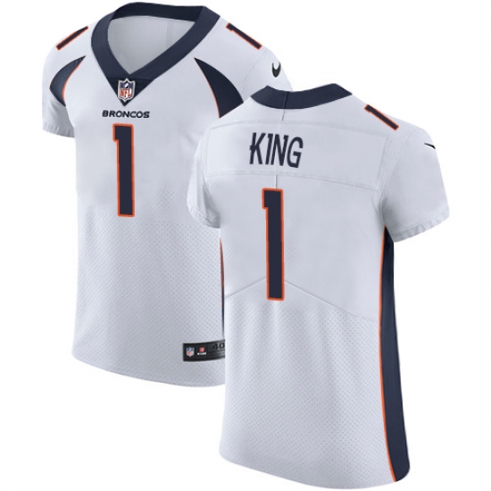 Nike Broncos #1 Marquette King White Mens Stitched NFL Vapor Untouchable Elite Jersey Nike Broncos #1 Marquette King White Mens Stitched NFL Vapor Untouchable Elite Jersey