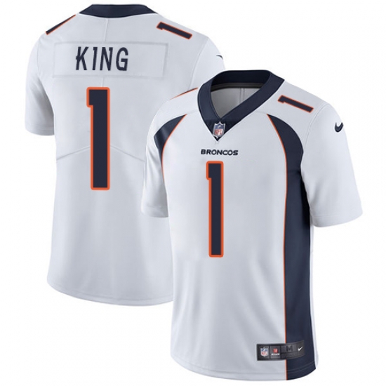 Nike Broncos #1 Marquette King White Mens Stitched NFL Vapor Untouchable Limited Jersey Nike Broncos #1 Marquette King White Mens Stitched NFL Vapor Untouchable Limited Jersey