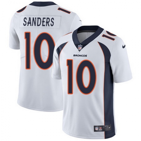 Nike Broncos #10 Emmanuel Sanders White Mens Stitched NFL Vapor Untouchable Limited Jersey Nike Broncos #10 Emmanuel Sanders White Mens Stitched NFL Vapor Untouchable Limited Jersey