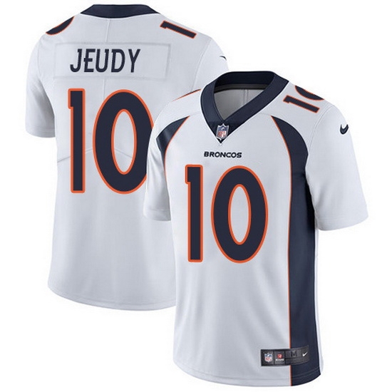 Nike Broncos 10 Jerry Jeudy White Men Stitched NFL Vapor Untouchable Limited Jersey Nike Broncos 10 Jerry Jeudy White Men Stitched NFL Vapor Untouchable Limited Jersey