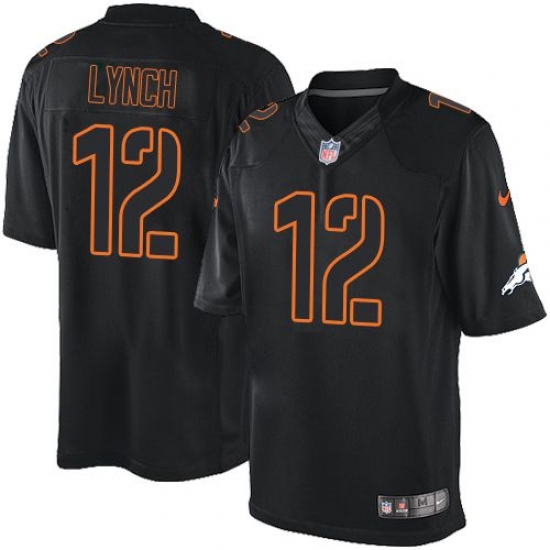 Nike Broncos #12 Paxton Lynch Black Mens Stitched NFL Impact Limited Jersey Nike Broncos #12 Paxton Lynch Black Mens Stitched NFL Impact Limited Jersey