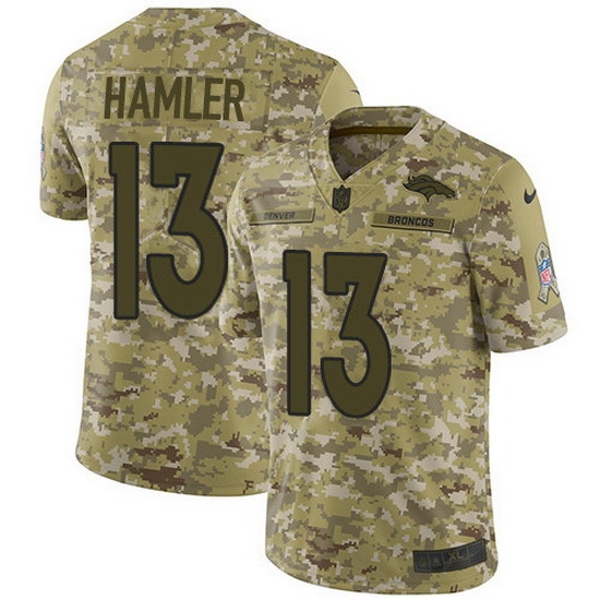 Nike Broncos 13 KJ Hamler Camo Men Stitched NFL Limited 2018 Salute To Service Jersey Nike Broncos 13 KJ Hamler Camo Men Stitched NFL Limited 2018 Salute To Service Jersey