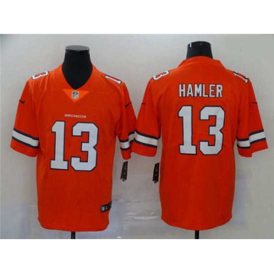 Nike Broncos 13 KJ Hamler Orange 2020 NFL Draft Color Rush Limited Jersey Nike Broncos 13 KJ Hamler Orange 2020 NFL Draft Color Rush Limited Jersey