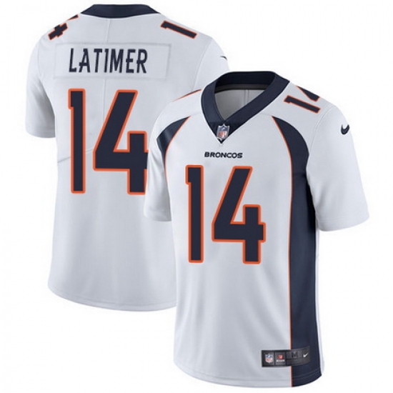 Nike Broncos #14 Cody Latimer White Mens Stitched NFL Vapor Untouchable Limited Jersey Nike Broncos #14 Cody Latimer White Mens Stitched NFL Vapor Untouchable Limited Jersey