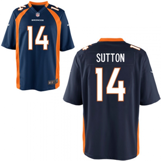 Nike Broncos #14 Courtland Sutton Navy Elite Jersey Nike Broncos #14 Courtland Sutton Navy Elite Jersey
