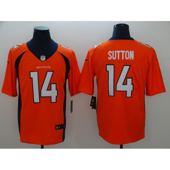 Nike Broncos 14 Courtland Sutton Orange Vapor Untouchable Limited Jersey Nike Broncos 14 Courtland Sutton Orange Vapor Untouchable Limited Jersey