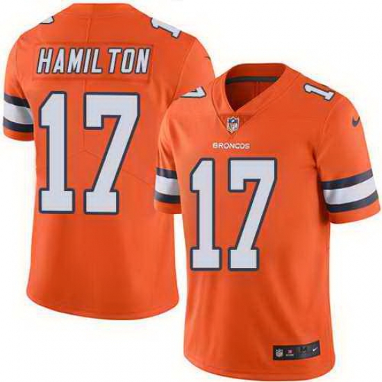 Nike Broncos 17 DaeSean Hamilton Orange Color Rush Limited Jersey Nike Broncos 17 DaeSean Hamilton Orange Color Rush Limited Jersey