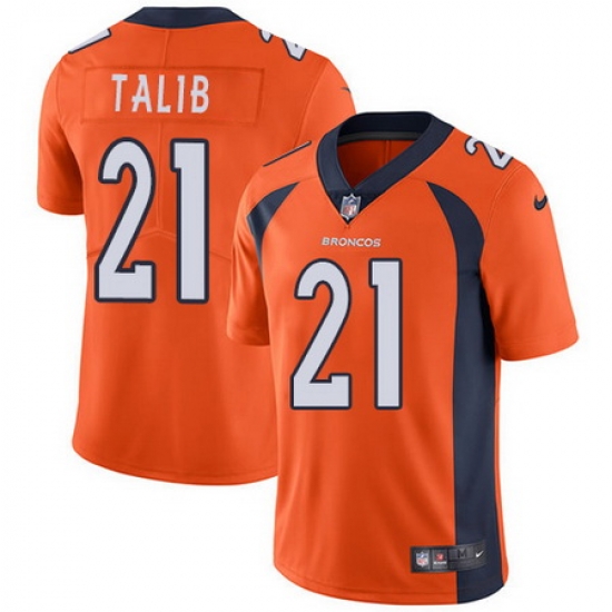 Nike Broncos #21 Aqib Talib Orange Team Color Mens Stitched NFL Vapor Untouchable Limited Jersey Nike Broncos #21 Aqib Talib Orange Team Color Mens Stitched NFL Vapor Untouchable Limited Jersey