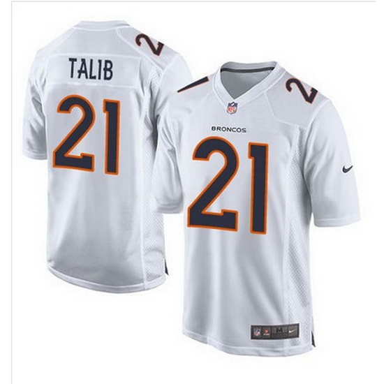 Nike Broncos #21 Aqib Talib White Mens Stitched NFL Game Event Jersey Nike Broncos #21 Aqib Talib White Mens Stitched NFL Game Event Jersey