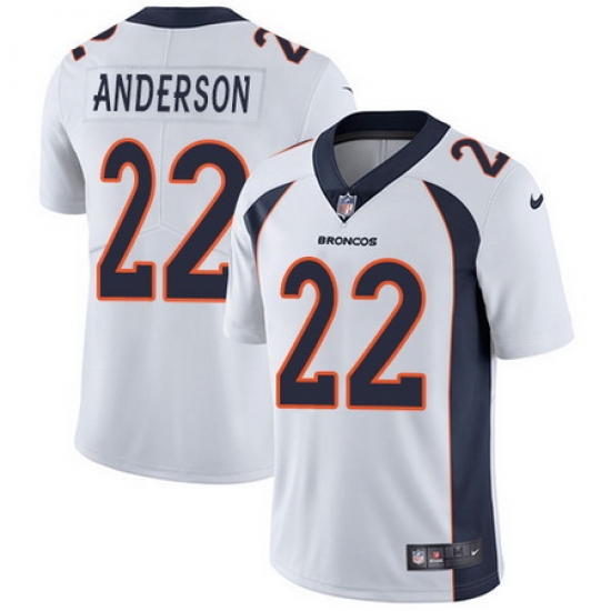Nike Broncos #22 C J Anderson White Mens Stitched NFL Vapor Untouchable Limited Jersey Nike Broncos #22 C J Anderson White Mens Stitched NFL Vapor Untouchable Limited Jersey