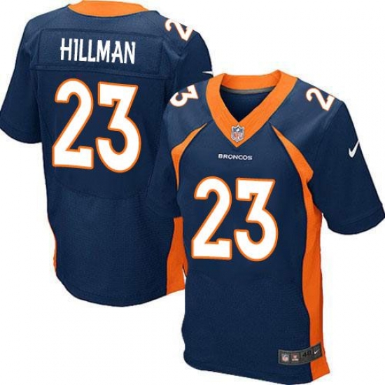 Nike Broncos #23 Ronnie Hillman Navy Blue Alternate Mens Stitched NFL New Elite Jersey Nike Broncos #23 Ronnie Hillman Navy Blue Alternate Mens Stitched NFL New Elite Jersey