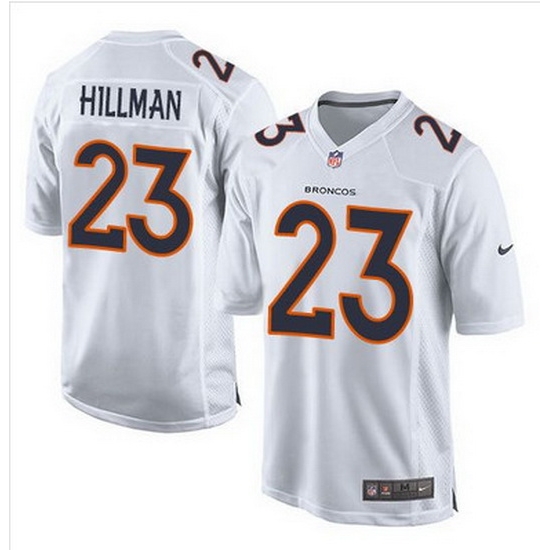Nike Broncos #23 Ronnie Hillman White Mens Stitched NFL Game Event Jersey Nike Broncos #23 Ronnie Hillman White Mens Stitched NFL Game Event Jersey