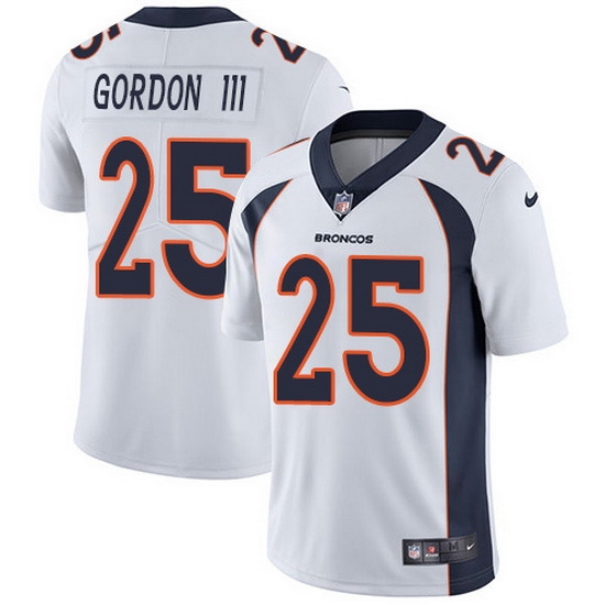 Nike Broncos 25 Melvin Gordon III White Men Stitched NFL Vapor Untouchable Limited Jersey Nike Broncos 25 Melvin Gordon III White Men Stitched NFL Vapor Untouchable Limited Jersey